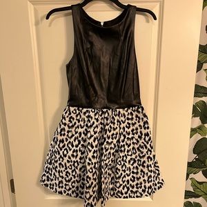 Black and White Printed Dress